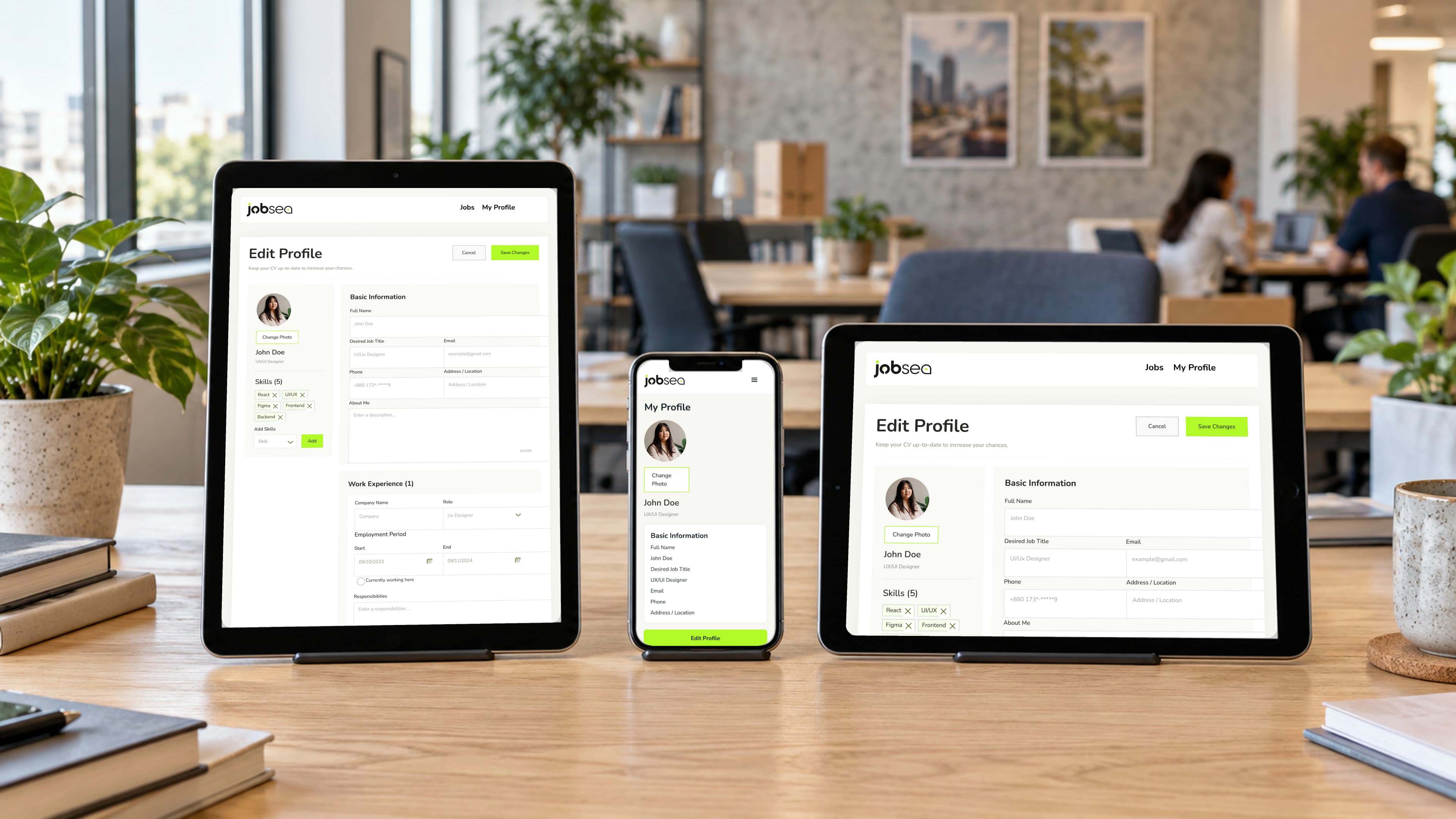 Job Sea Responsive Profile Consultation Workspace