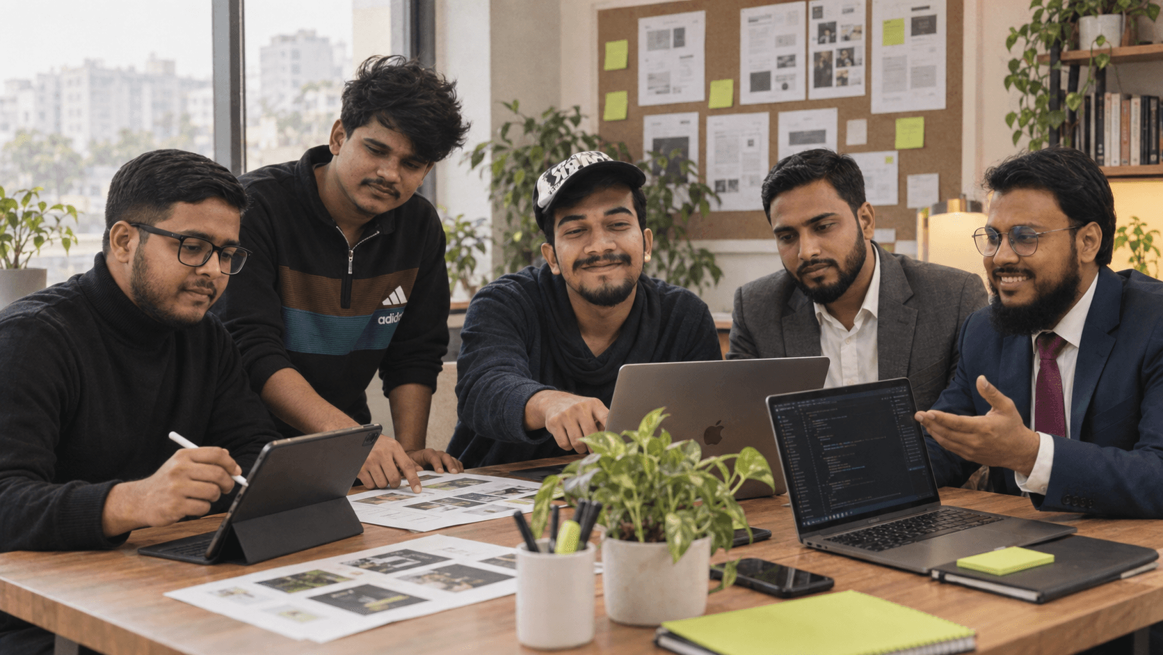 Designers sketching together